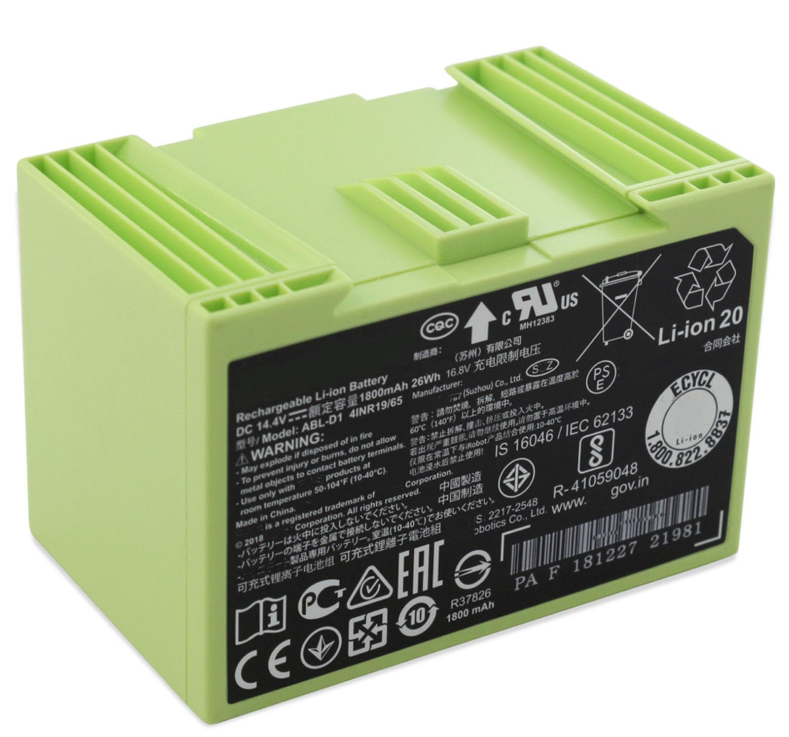 Amazon.co.jp: ABL-D1 バッテリー・電池 掃除機互換 適用 4ICR19/65 i7